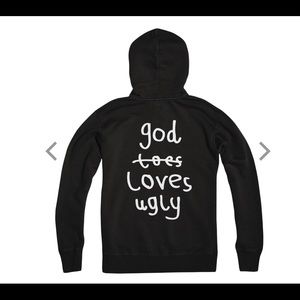 ATMOSPHERE "GODLOVESUGLY" ZIP-HOOD NWOT